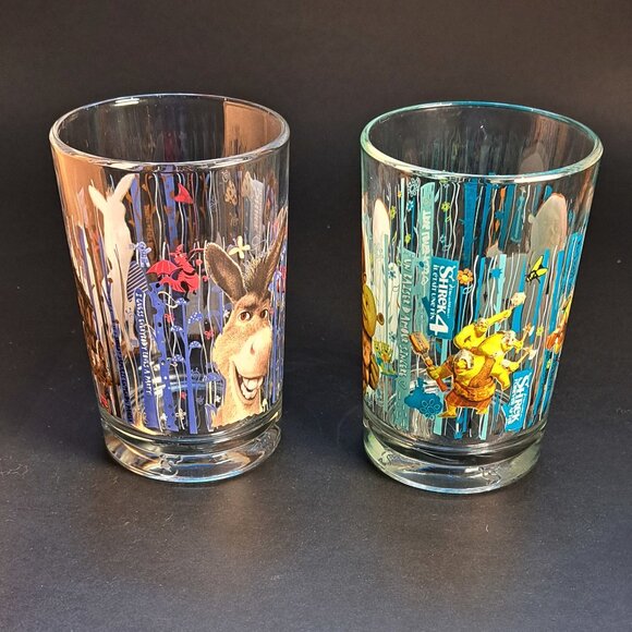 Set of 2 McDonald's Shrek 4 Forever After Glasses - Picture 6 of 13